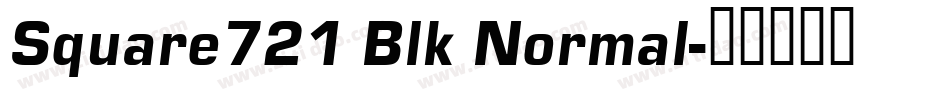 Square721 Blk Normal字体转换